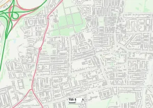 Middlesbrough TS5 5 Print Map Sector