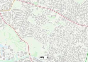 Hillingdon UB3 2 Print Map Sector Guide