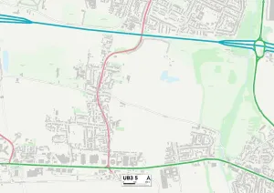 Hillingdon UB3 5 Print Map