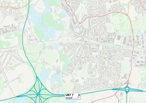 Hillingdon UB7 7 Print Map