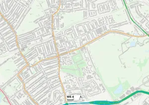 Ealing W5 4 Postcode Sector Map Print