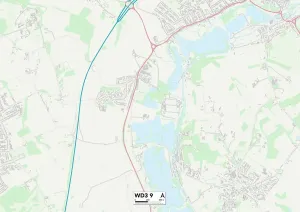 Three Rivers WD3 9 Print Map Sector
