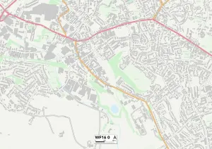 Kirklees WF16 0 Print Map Sector Map