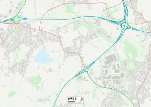Leeds WF3 2 Print Map Sector