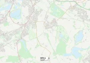 Wakefield WF2 6 Postcode Sector Print Map
