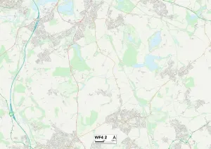 Wakefield WF4 2 Print Postcode Sector Map