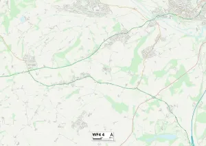 Wakefield WF4 4 Print Map Sector