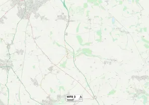 Wakefield WF8 3 Print Map Sector