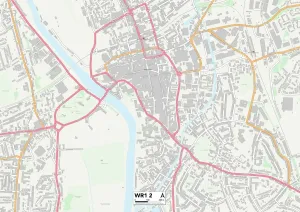 Worcester WR1 2 Print Map Sector