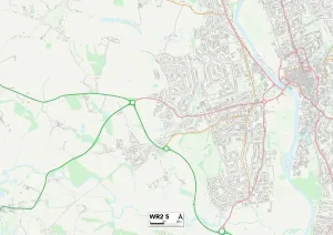 Worcester WR2 5 Print Map Sector
