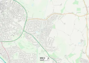 Walsall WS5 3 Postcode Sector Print Map