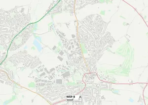 Walsall WS9 8 Postcode Sector Print Map