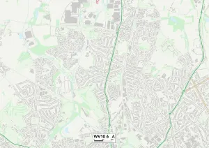 Wolverhampton WV10 6 Print Map Sector