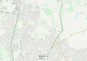 Wolverhampton WV10 8 Print Map Sector