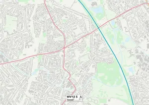 Wolverhampton WV12 5 Print Map Sector Map