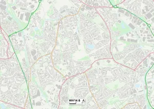 WV - Wolverhampton Prints: Wolverhampton WV14 8 Print Map Sector