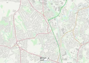 WV - Wolverhampton Prints: Wolverhampton WV14 9 Print Map Sector
