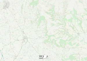 North Yorkshire YO7 2 Print Map