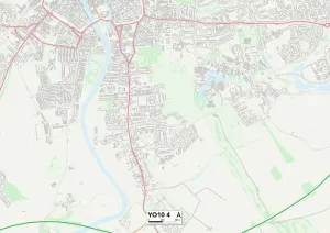 YO - York Prints: York YO10 4 Print Map Sector