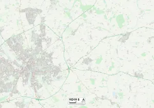 York YO19 5 Postcode Sector Print Map