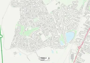 YO - York Prints: York YO24 2 Print Map Sector