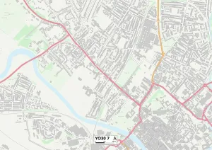York YO30 7 Postcode Sector Print Map