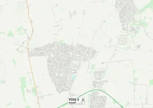 YO - York Prints: York YO32 3 Print Map Sector