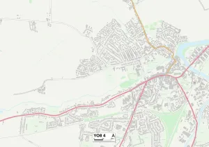 York YO8 4 Print Postcode Sector Map
