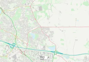 Telford and Wrekin TF2 9 Map Telford and Wrekin TF2 9 Map