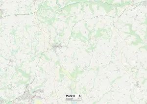 Cornwall PL22 0 Print Map Sector