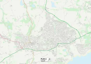 Cornwall PL25 4 Print Map Sector