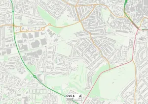 CV - Coventry Prints: Coventry CV5 6 Print Map Sector