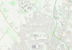 Coventry CV6 4 Print Map Sector