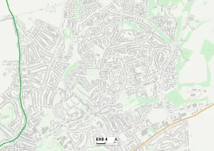 EX - Exeter Prints: Exeter EX8 4 Print Map