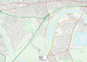 Hounslow W4 2 Print Map Sector