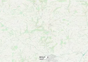 Mid Devon EX16 9 Print Map