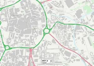 Wolverhampton WV1 3 Print Map