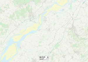 GL - Gloucester Prints: GL13 9 Print Map of Gloucester Area
