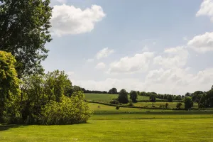 Meadow, view across typical English country landscape Meadow, view across typical English country landscape