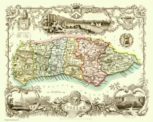 Historic Sussex Map Prints