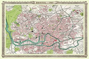 British town city plans/english welsh portfolio/old map bristol 1903 British town city plans/english welsh portfolio/old map bristol 1903