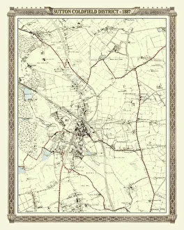 British town city plans/english welsh portfolio/old map district sutton coldfield west midlands British town city plans/english welsh portfolio/old map district sutton coldfield west midlands