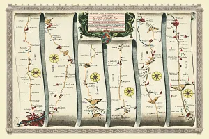 Old Road Strip Map (PLATE 4) The Road from London to Arundel Old Road Strip Map (PLATE 4) The Road from London to Arundel
