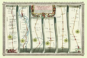 Old Road Strip Map (PLATE 5) The Road from London to Barwick Old Road Strip Map (PLATE 5) The Road from London to Barwick