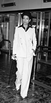 00092485 Bianca Jagger, wife Mick Jagger, in white suit 00092485 Bianca Jagger, wife Mick Jagger, in white suit