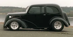 1955 Ford Popular owned by Bobby Greig black bodywork 1955 Ford Popular owned by Bobby Greig black bodywork
