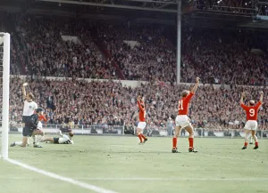 1966 World Cup Final at Wembley Stadium. England 4 v West Germany 2 after extra 1966 World Cup Final at Wembley Stadium. England 4 v West Germany 2 after extra