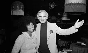 1970s Jazz and Folk singer Linda Lewis with Ronnie Scott at his club in London 1970s Jazz and Folk singer Linda Lewis with Ronnie Scott at his club in London