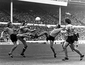 1974 League Cup Final at Wembley Stadium. Wolverhampton Wanderers 2 v Manchester 1974 League Cup Final at Wembley Stadium. Wolverhampton Wanderers 2 v Manchester