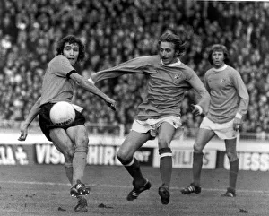 1974 League Cup Final at Wembley Stadium. Wolverhampton Wanderers 2 v Manchester 1974 League Cup Final at Wembley Stadium. Wolverhampton Wanderers 2 v Manchester